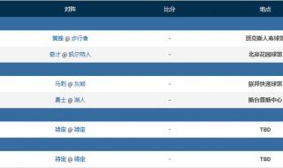 nba季后赛赛程2021 nba季后赛赛程2021